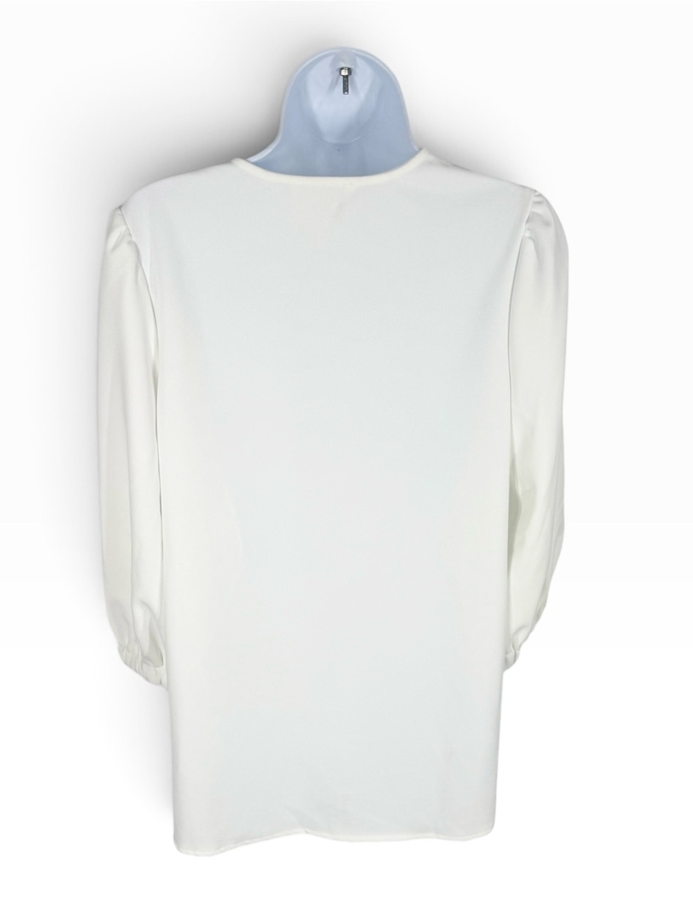 Pomander Place White Hollis Top L NWT V Neck Puff Sleeve Tuckernuck - Picture 6 of 12